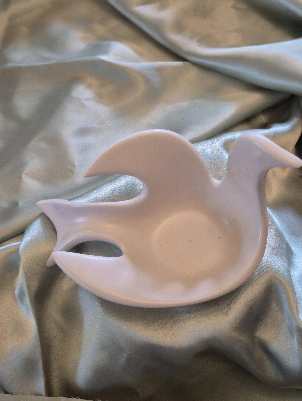 White Ceramic Dove Bird-Shaped Dish Jonathan Adler Collectible Dish